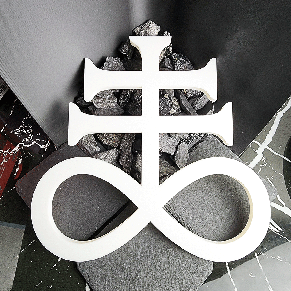 Dynamic 3D Brimstone Sigil Plaque - Satanme