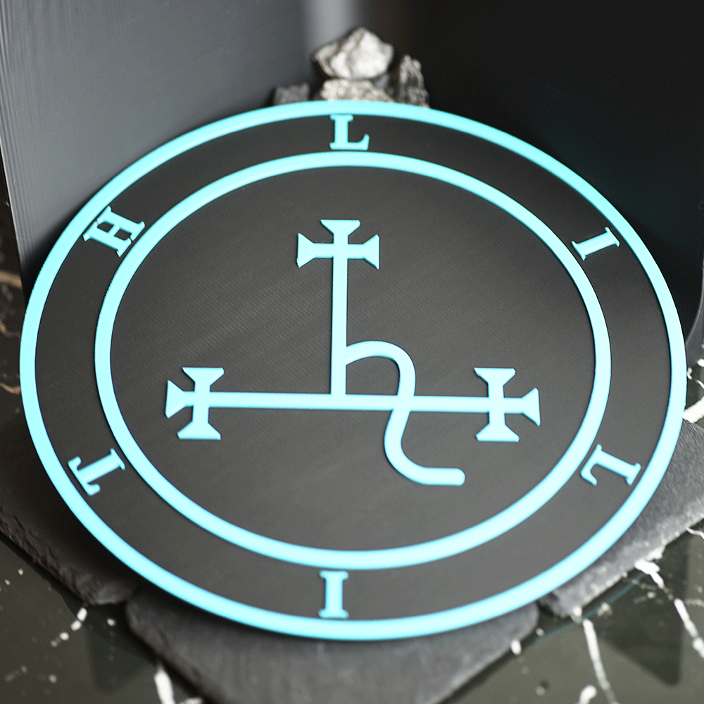 Dynamic 3D Lilith Sigil Plaque - Satanme