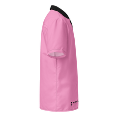 Forbidden Pink Baphomet Camp Shirt - Satanme
