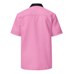 Forbidden Pink Baphomet Camp Shirt - Satanme