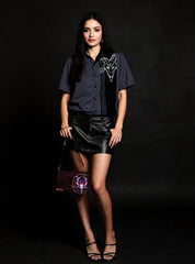 Gloomy Baphomet Camp Shirt - Satanme