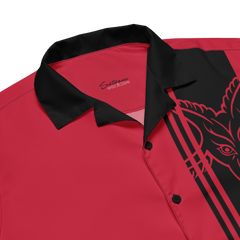 HellFire Red Baphomet Camp Shirt - Satanme