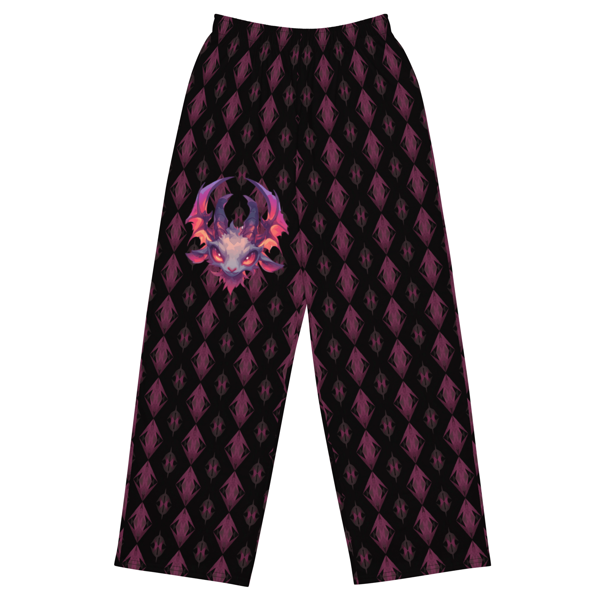 Infernal Harlequin Wide - Leg Joggers - Satanme