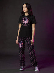 Infernal Harlequin Wide - Leg Joggers - Satanme