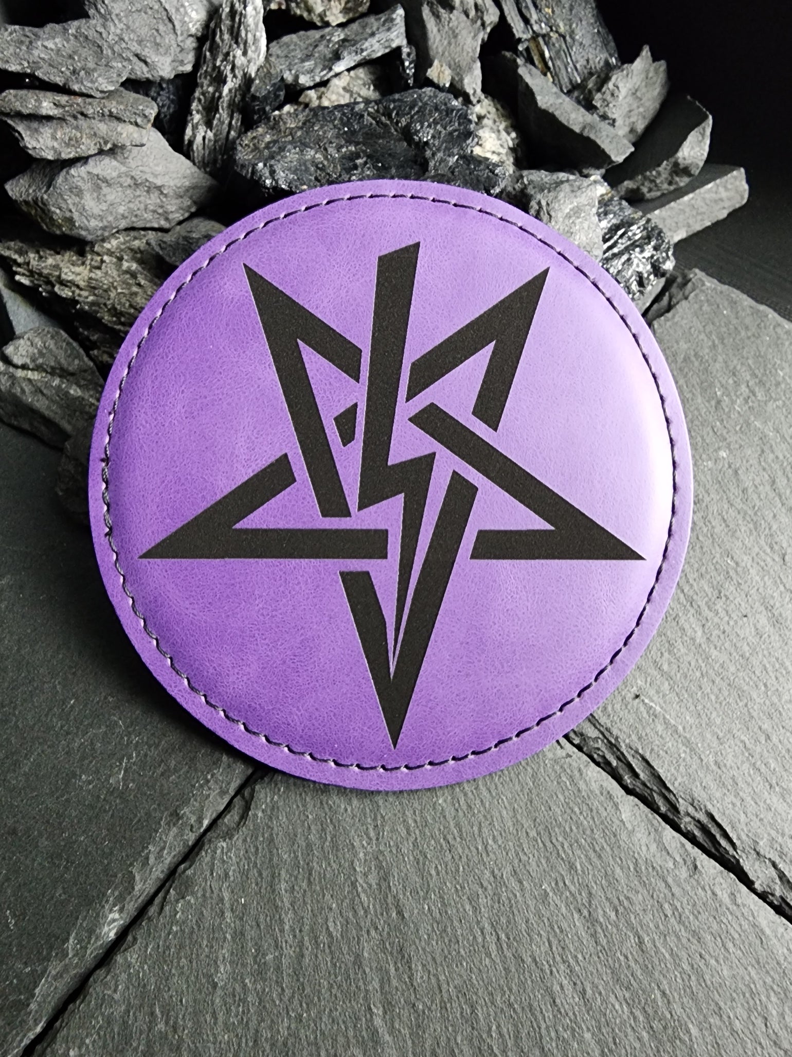 Infernal Leather Coasters (6 - Pack) - Satanme