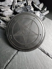 Infernal Leather Coasters (6 - Pack) - Satanme