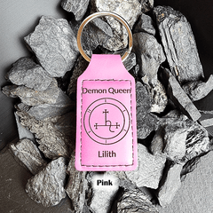 Infernal Leather Key Chain - Satanme