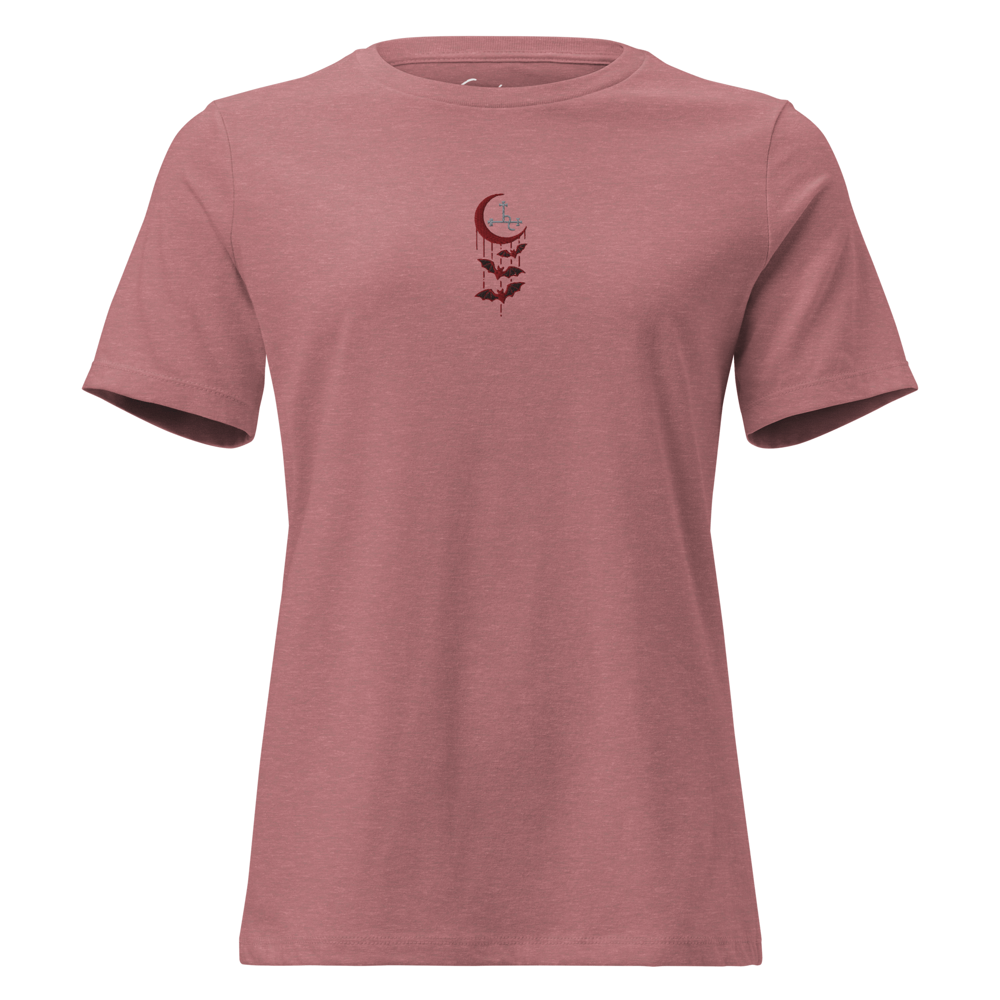 Lilith’s Embrace Embroidered Women's Fitted Shirt - Satanme