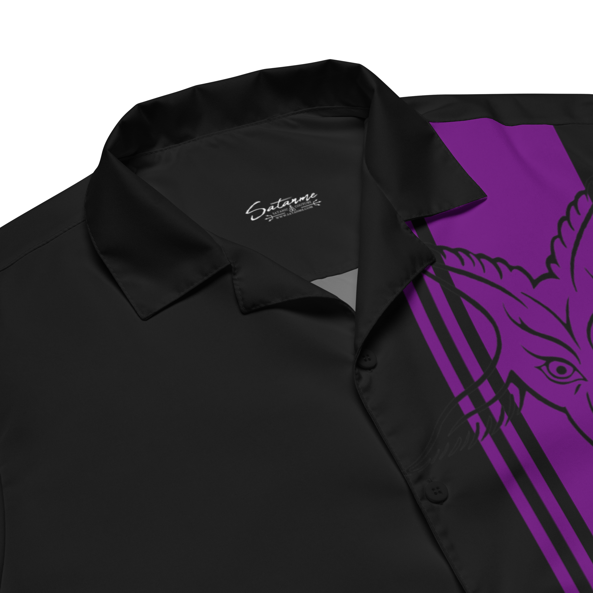 Purple Reign Baphomet Camp Shirt - Satanme