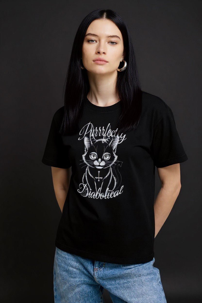 Purrrfectly Diabolical Shirt - Satanme