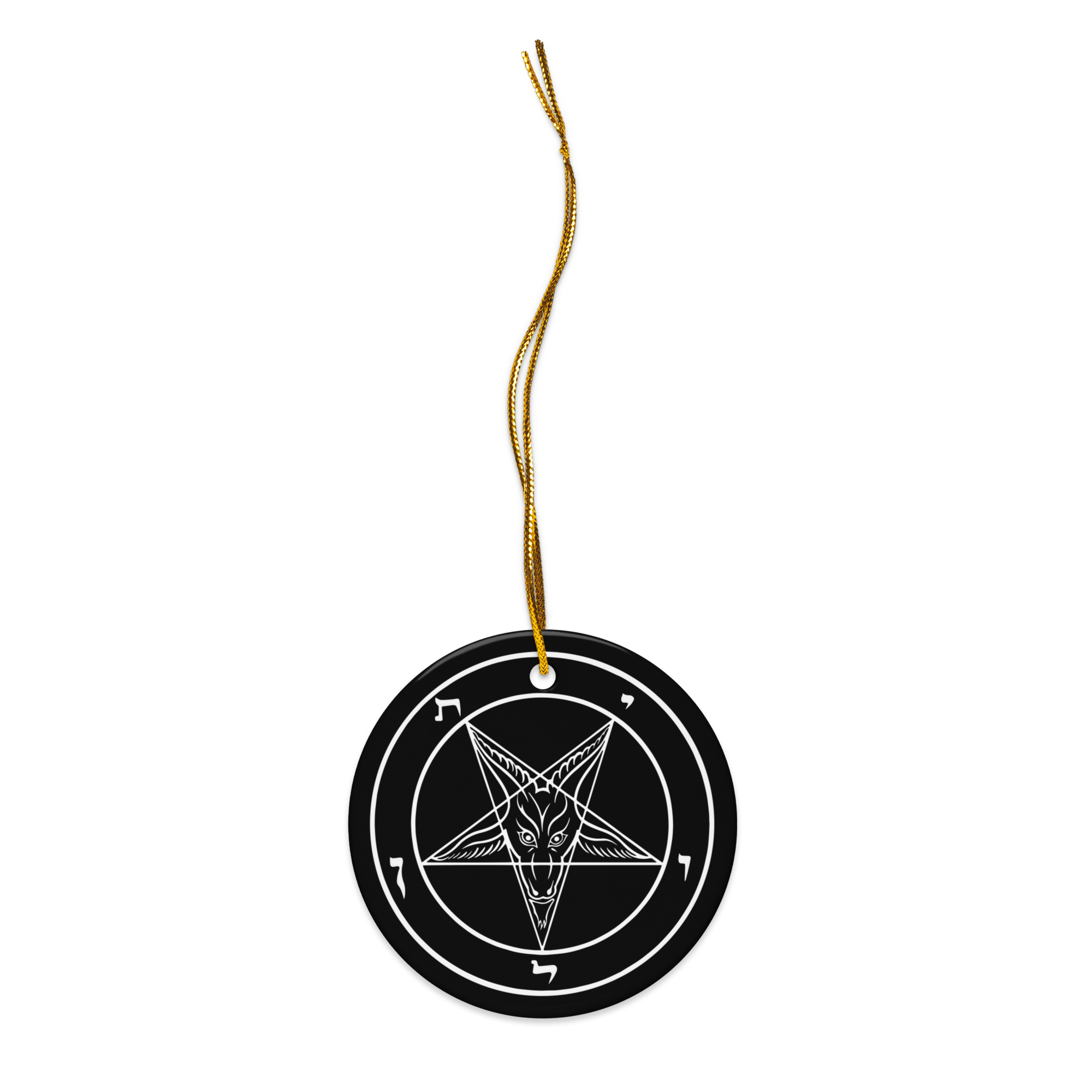 Sigil of Baphomet Double - sided Ceramic Ornament - Satanme