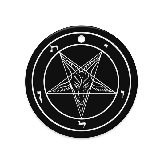 Sigil of Baphomet Double - sided Ceramic Ornament - Satanme
