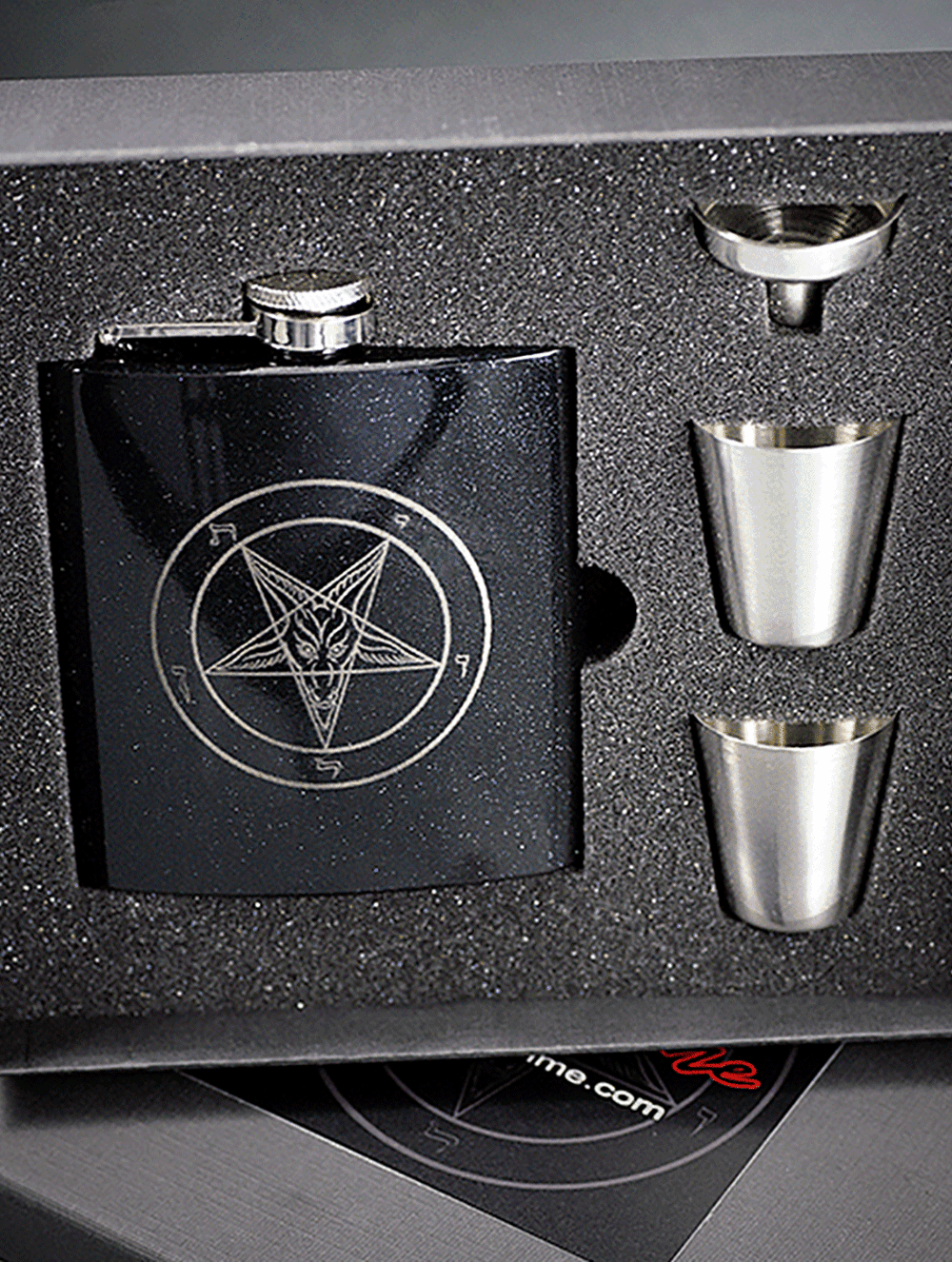 Sigil of Baphomet Flask Set - Satanme