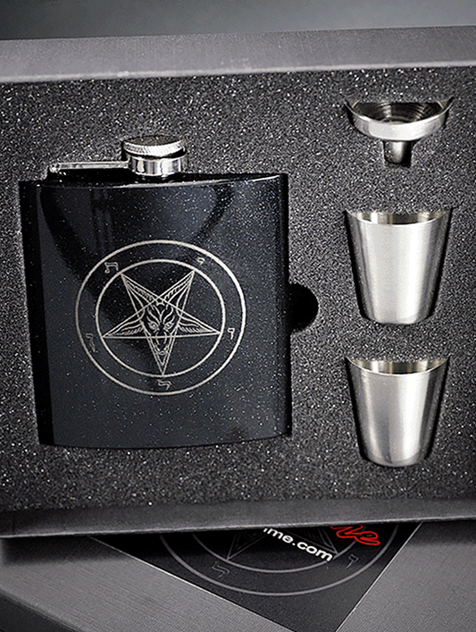 Sigil of Baphomet Flask Set - Satanme