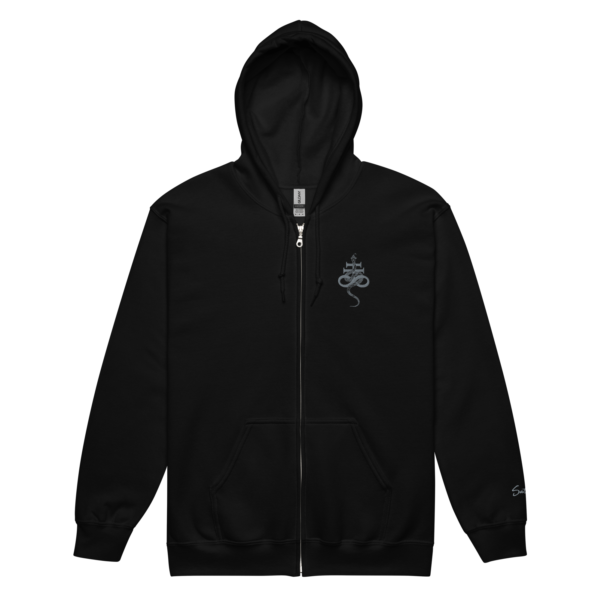 The Infernal Crown Zip Hoodie - Satanme