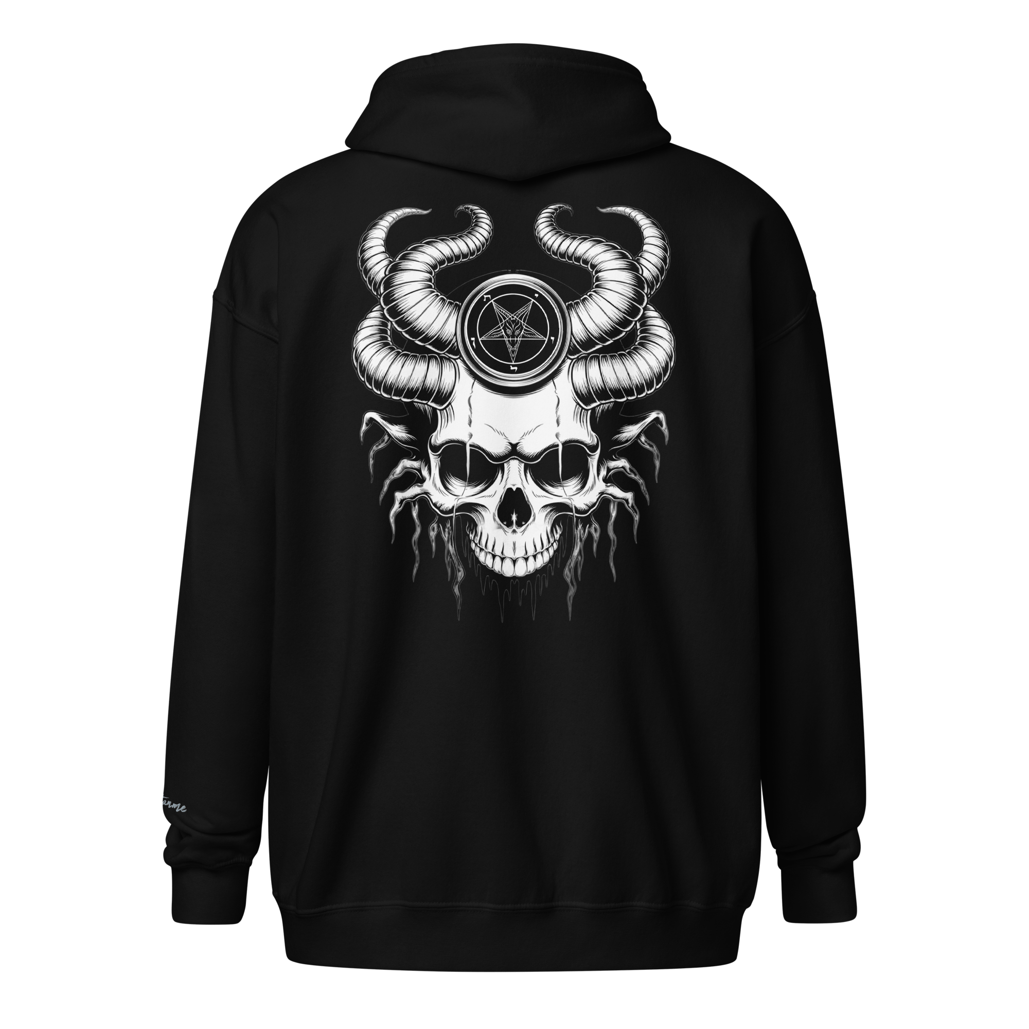 The Infernal Crown Zip Hoodie - Satanme
