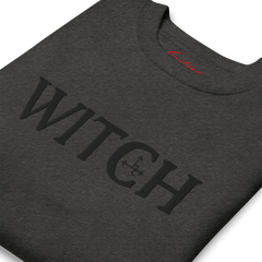 WITCH Embroidered Sweatshirt - Satanme