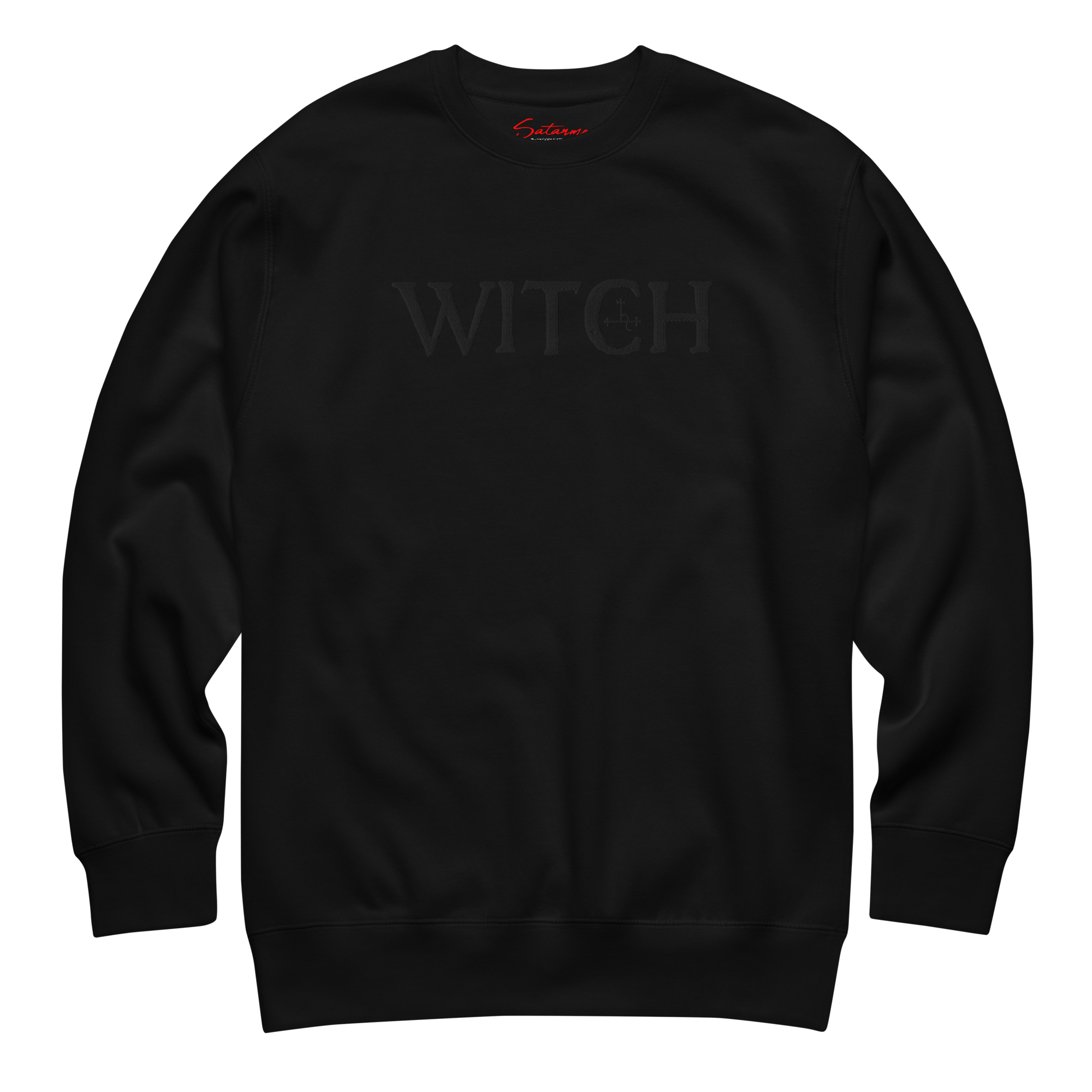 WITCH Embroidered Sweatshirt - Satanme
