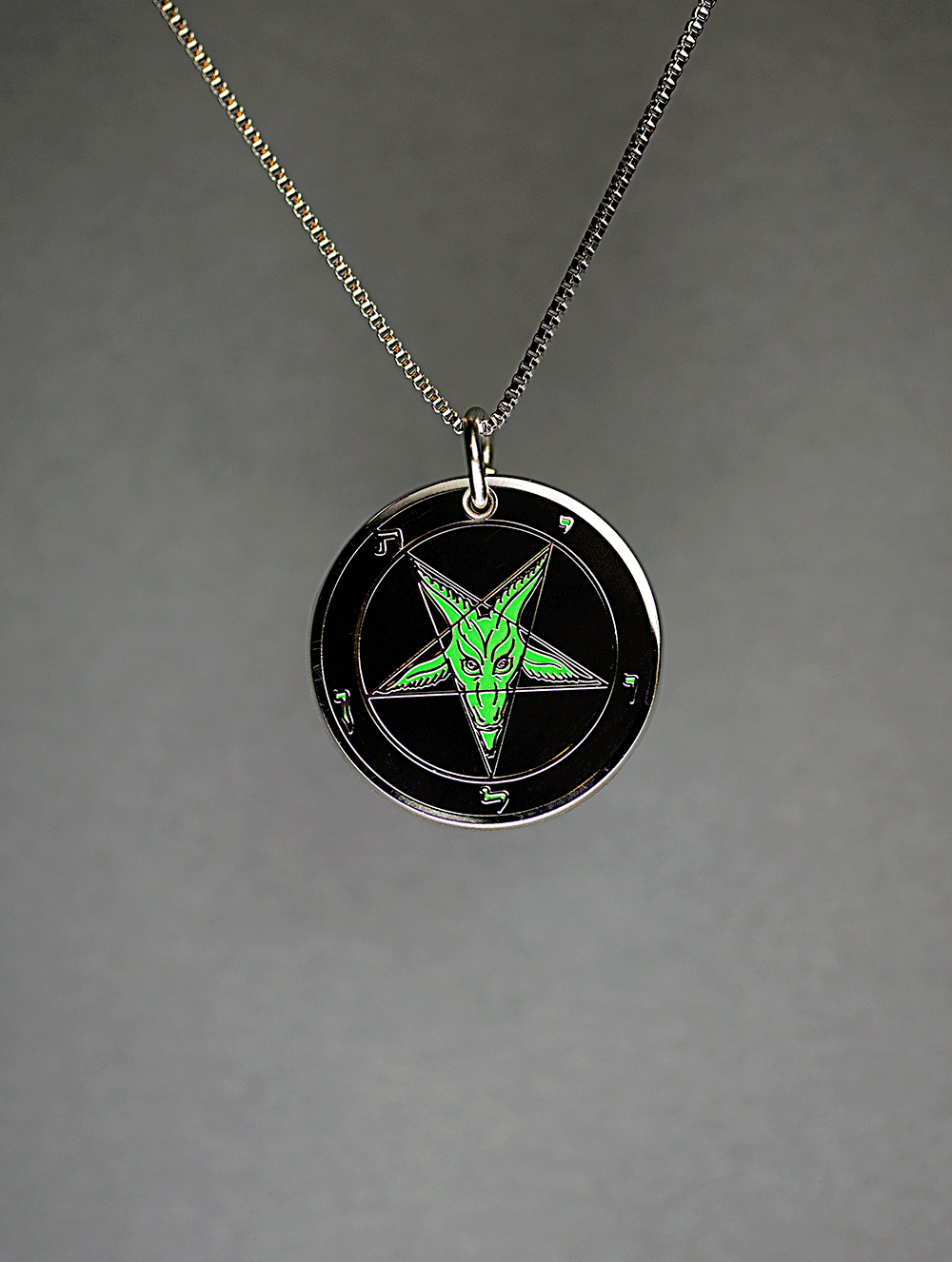 Evening Envy - Baphomet Cloisonné Medallion - Satanme