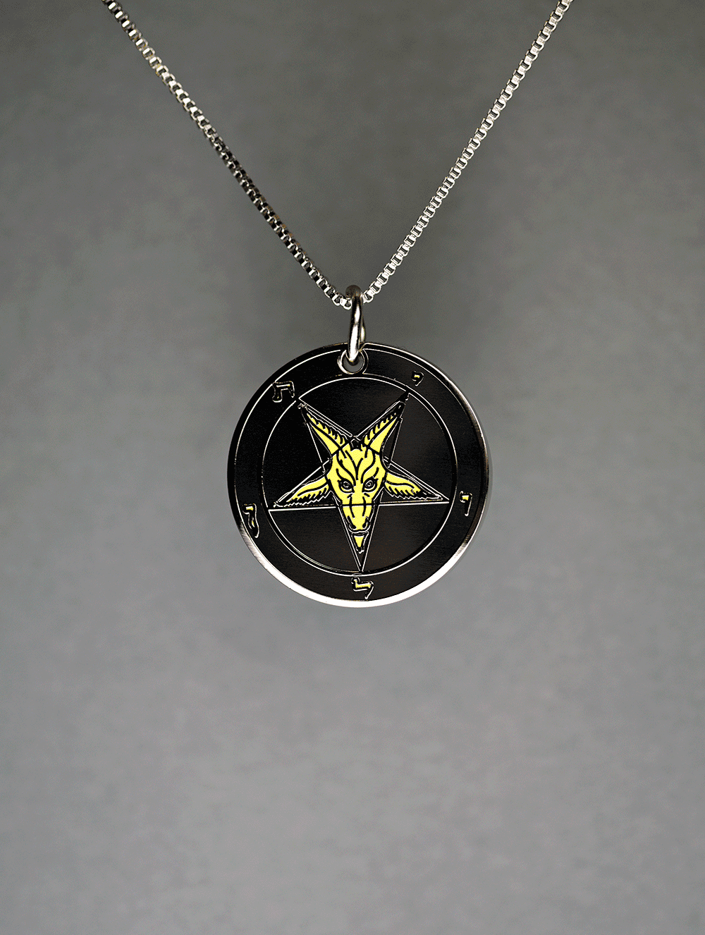 Evening Light - Baphomet Cloisonné Medallion - Satanme