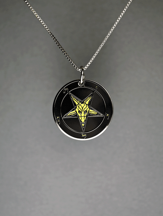 Evening Light - Baphomet Cloisonné Medallion - Satanme