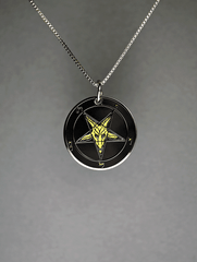 Evening Light - Baphomet Cloisonné Medallion - Satanme