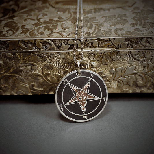 Evening Power - Baphomet Cloisonné Medallion - Satanme