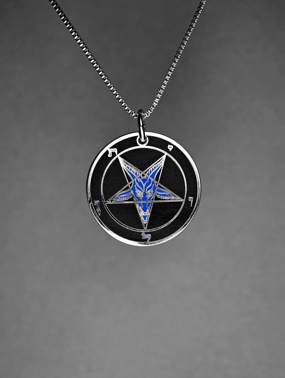 Evening Rage - Baphomet Cloisonné Medallion - Satanme