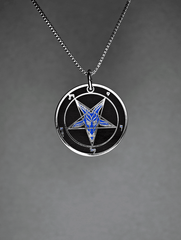Evening Rage - Baphomet Cloisonné Medallion - Satanme