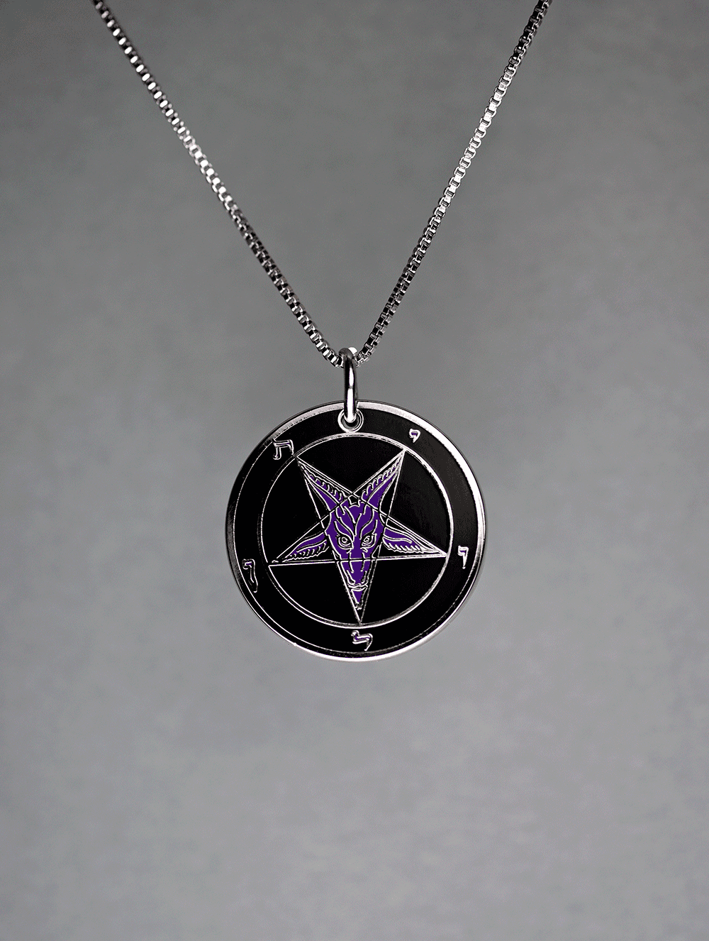 Evening Reign - Baphomet Cloisonné Medallion - Satanme