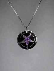 Evening Reign - Baphomet Cloisonné Medallion - Satanme