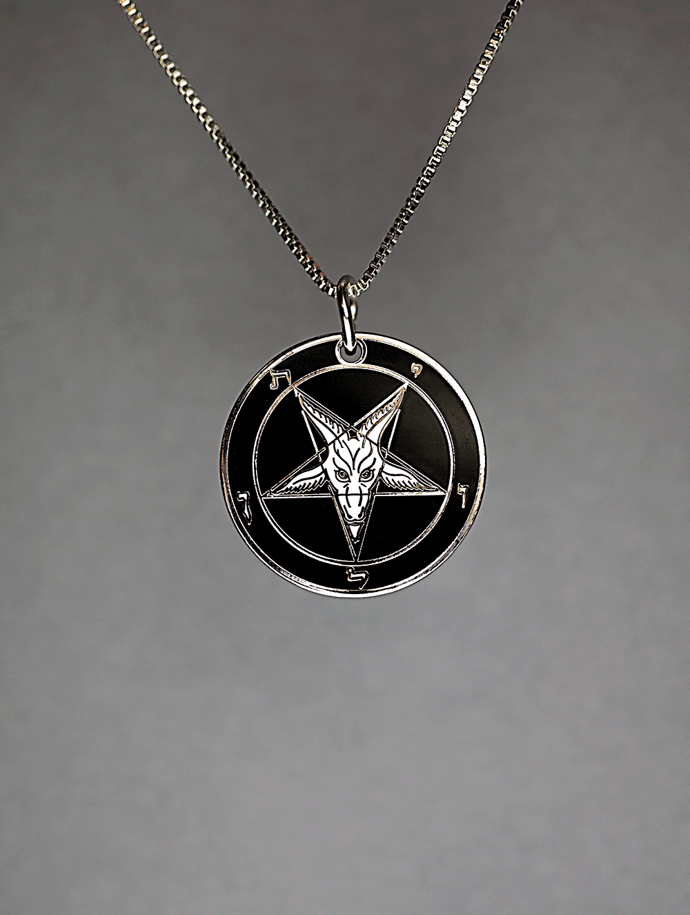 Evening Storm - Baphomet Cloisonné Medallion - Satanme
