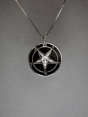 Evening Storm - Baphomet Cloisonné Medallion - Satanme
