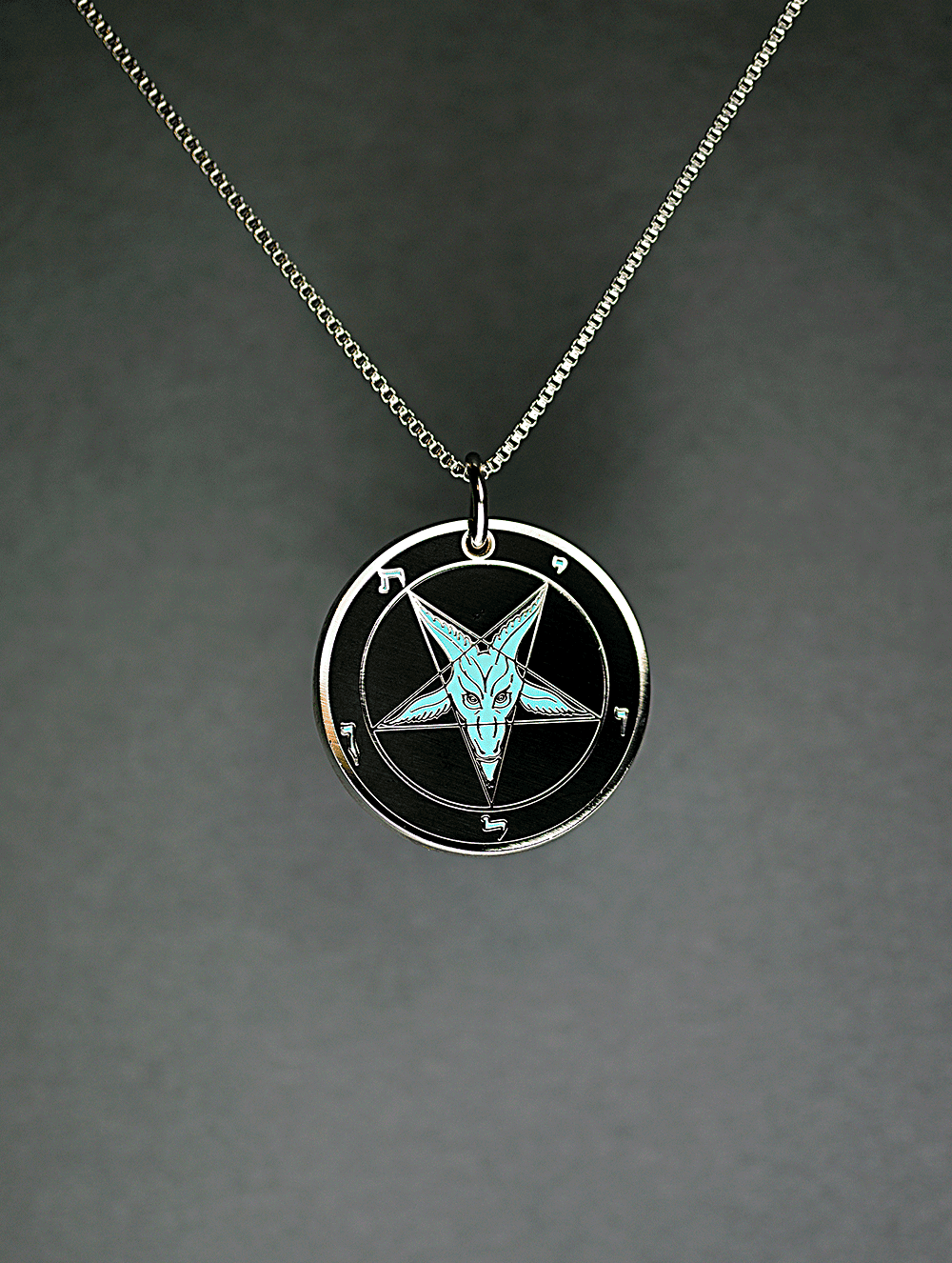 Evening Temptation - Baphomet Cloisonné Medallion - Satanme