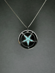 Evening Temptation - Baphomet Cloisonné Medallion - Satanme