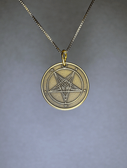 Harvest Moon - Baphomet Cloisonné Medallion - Satanme