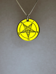 Lucifer's Light - Baphomet Cloisonné Medallion - Satanme