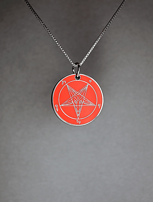 Satan's HellFire - Baphomet Cloisonné Medallion - Satanme