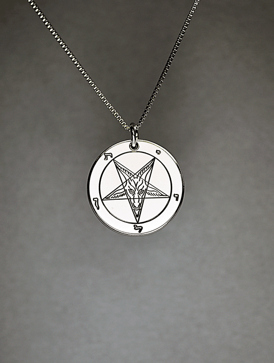 Storm Grey - Baphomet Cloisonné Medallion - Satanme