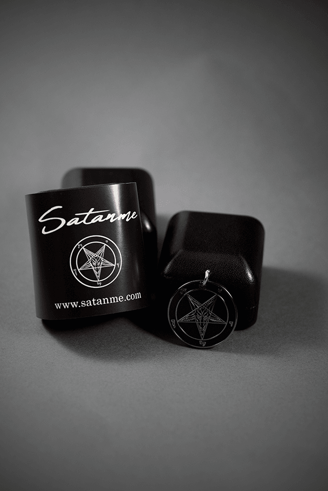 Black as Pitch - Baphomet Cloisonné Medallion - Satanme