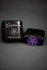 Purple Reign - Baphomet Cloisonné Medallion - Satanme