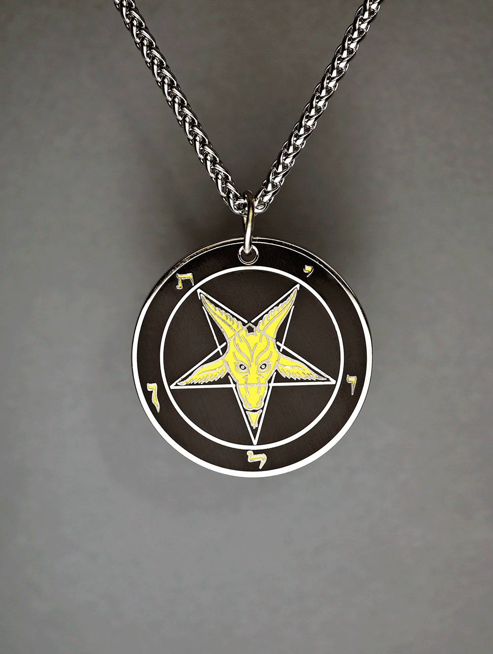 Evening Light - Baphomet Cloisonné Medallion - Satanme