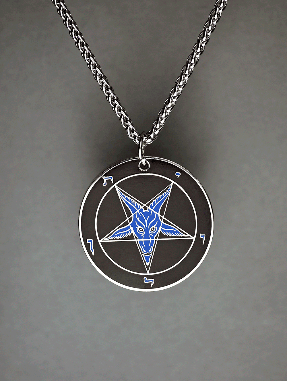 Evening Rage - Baphomet Cloisonné Medallion - Satanme
