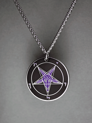 Evening Reign - Baphomet Cloisonné Medallion - Satanme