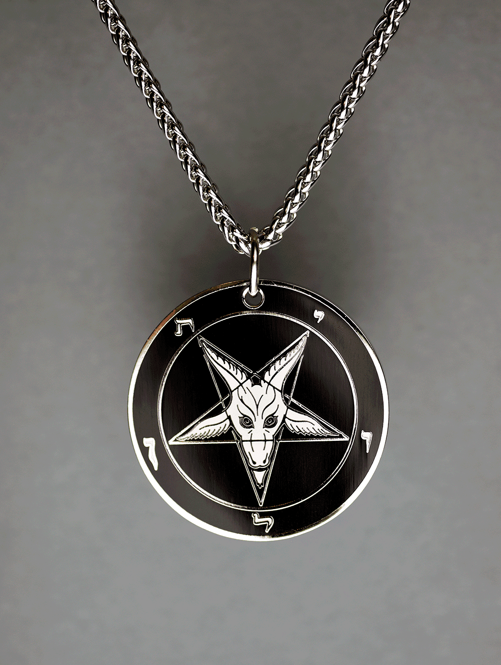 Evening Storm - Baphomet Cloisonné Medallion - Satanme