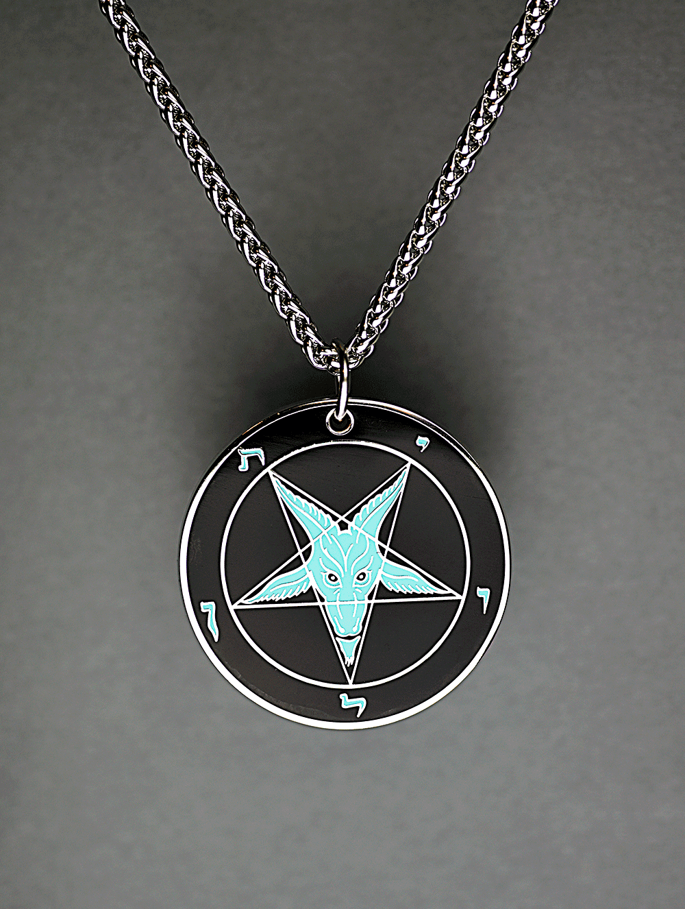 Evening Temptation - Baphomet Cloisonné Medallion - Satanme