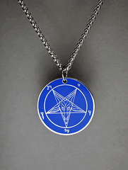 Leviathan's Rage - Baphomet Cloisonné Medallion - Satanme