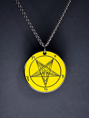 Lucifer's Light - Baphomet Cloisonné Medallion - Satanme