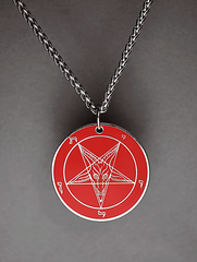 Satan's HellFire - Baphomet Cloisonné Medallion