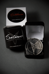 Black as Pitch - Baphomet Cloisonné Medallion - Satanme